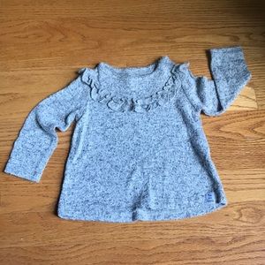 SUPER SOFT, SUPER CUTE infant marbled grey shirt